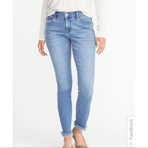 old navy frayed hem jeans
